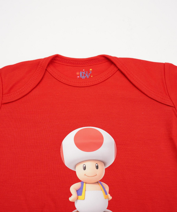 بادي نوزادي آستين كوتاه بچگانه نيل كوك مدل Mario4