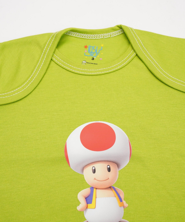 بادی نوزادی آستین کوتاه بچگانه نیل کوک مدل Mario4