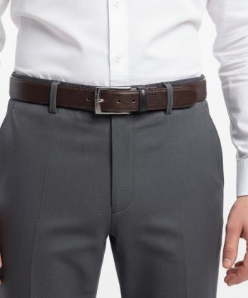 کمربند چرم طبیعی مردانه نوین چرم Novin Leather مدل BT0738