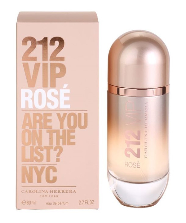 ادوپرفیوم زنانه کارولینا هررا Carolina Herrera مدل 212 VIP Rose حجم 80 میلی لیتر
