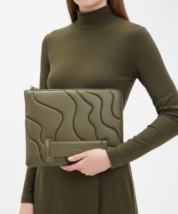 كيف كلاچ زنانه چرم طبيعي چرم مشهد مدل O0137