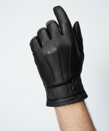 دستکش مردانه چرم طبیعی چرم مشهد Mashad Leather مدل R0542