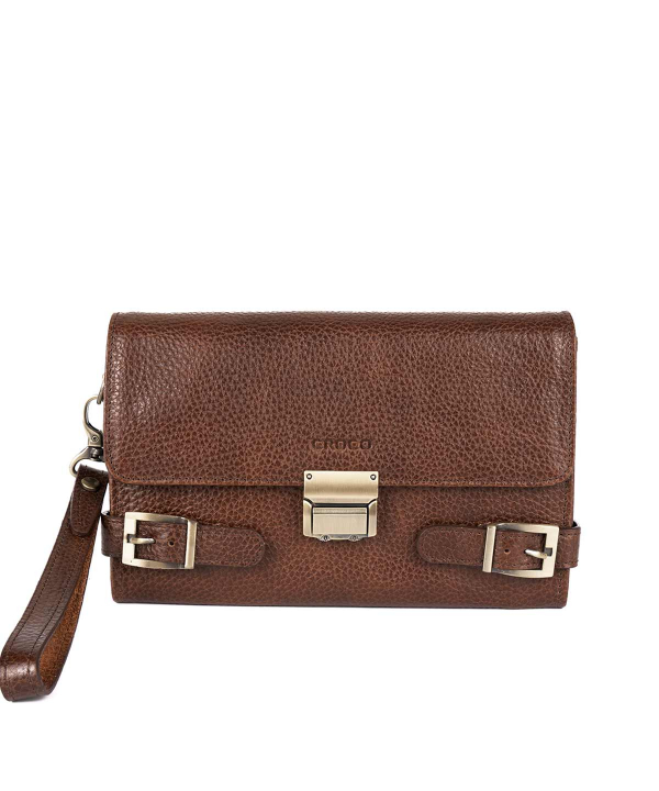 کیف پاسپورتی مردانه چرم طبیعی چرم کروکو Croco Leather مدل پاشا