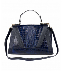 کیف دوشی زنانه چرم طبیعی چرم کروکو Croco Leather مدل دونیکو