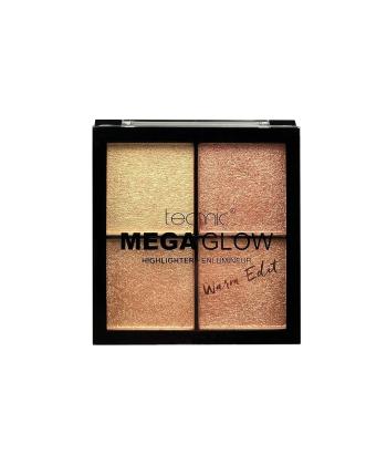 پالت هايلايتر 4 رنگ تكنيك مدل Mega Glow Warm Edit