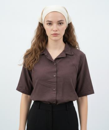 شوميز زنانه ساتين مدل W2156