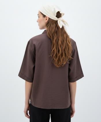 شوميز زنانه ساتين مدل W2156
