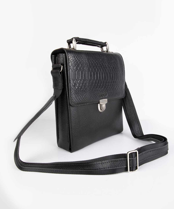 کیف دوشی مردانه چرم کروکو Croco Leather مدل راشین