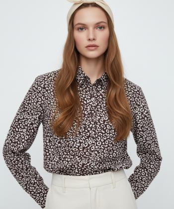 شوميز زنانه ساتين مدل W2160
