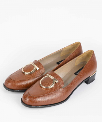 کفش چرم زنانه شهر چرم Leather City مدل SL0593