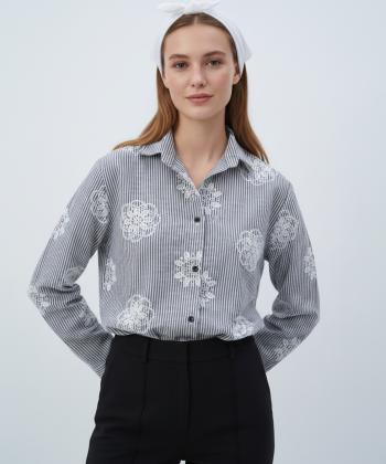 شوميز زنانه ساتين مدل W2159