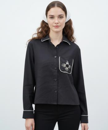 شوميز زنانه ساتين مدل W2148