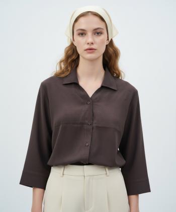 شوميز زنانه ساتين مدل W2149