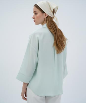 شوميز زنانه ساتين مدل W2149