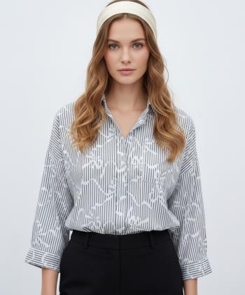 شوميز زنانه ساتين مدل W2155