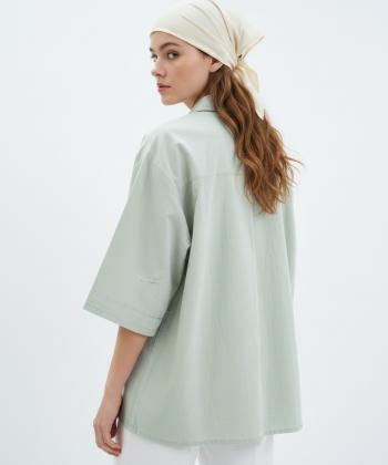 شوميز زنانه ساتين مدل W2156