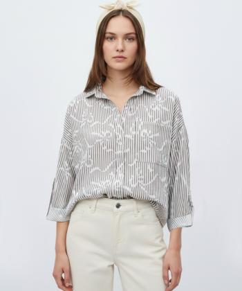 شوميز زنانه ساتين مدل W2155
