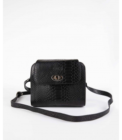 کیف دوشی زنانه چرم طبیعی چرم کروکو Croco Leather مدل گلدن