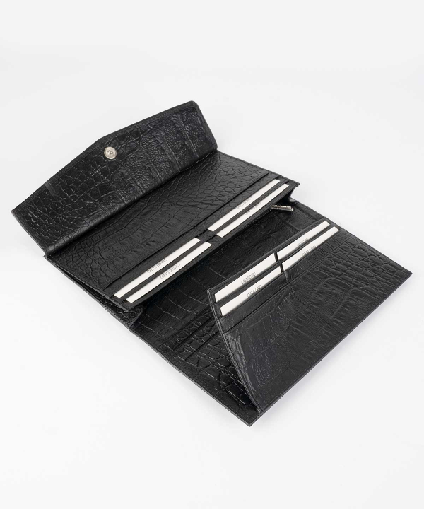 کیف پول زنانه چرم کروکو Croco Leather مدل لیا