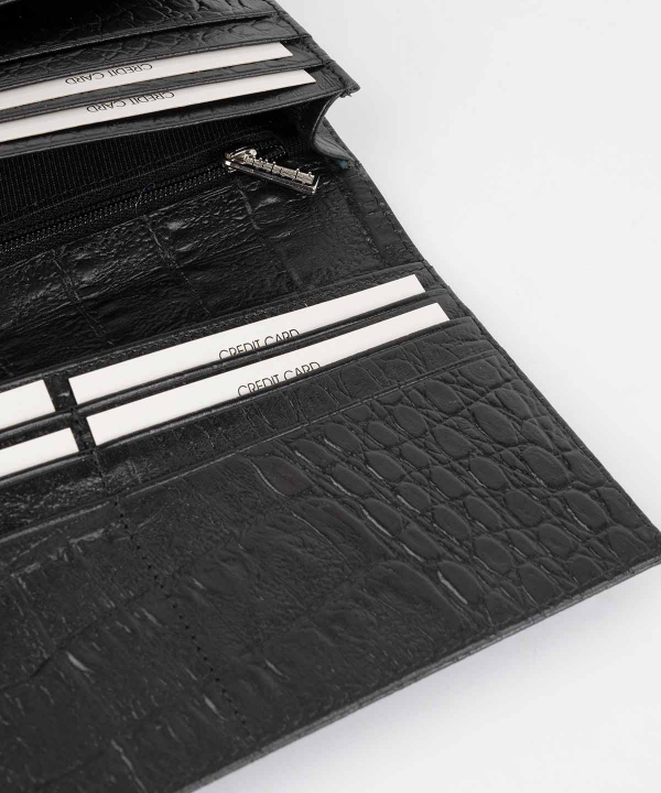 کیف پول زنانه چرم کروکو Croco Leather مدل لیا