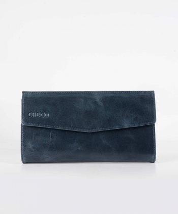 کیف پول زنانه چرم طبیعی چرم کروکو Croco Leather مدل لیا