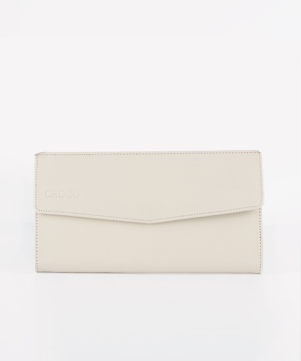 کیف پول زنانه چرم طبیعی چرم کروکو Croco Leather مدل لیا