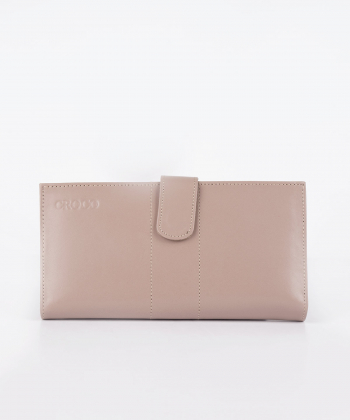 کیف پول زنانه چرم طبیعی چرم کروکو Croco Leather مدل لاتینا