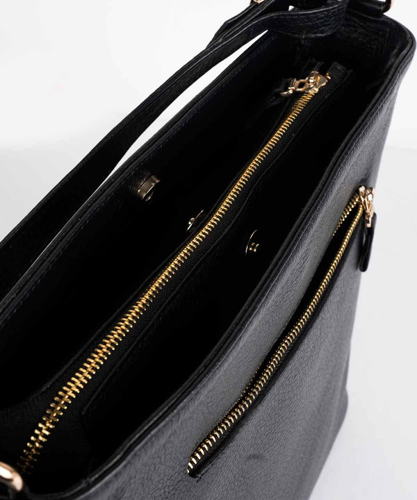 کیف دوشی زنانه چرم کروکو Croco Leather مدل کارملا