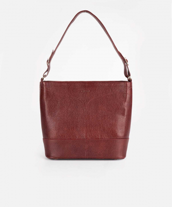کیف دوشی زنانه چرم طبیعی چرم کروکو Croco Leather مدل کارملا