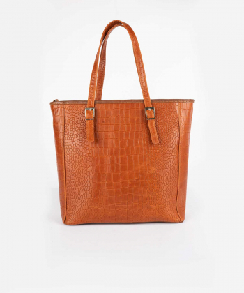 کیف دوشی زنانه چرم کروکو Croco Leather مدل سامانتا