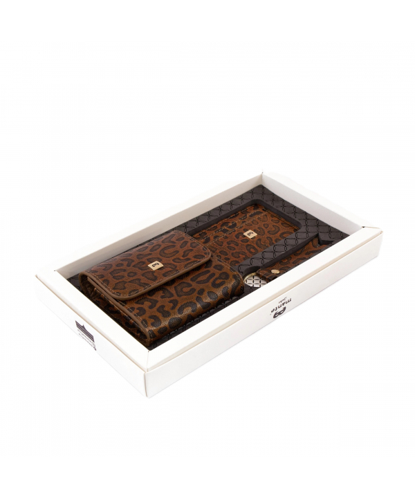 ست هدیه چرم طبیعی منط Mante مدل X108