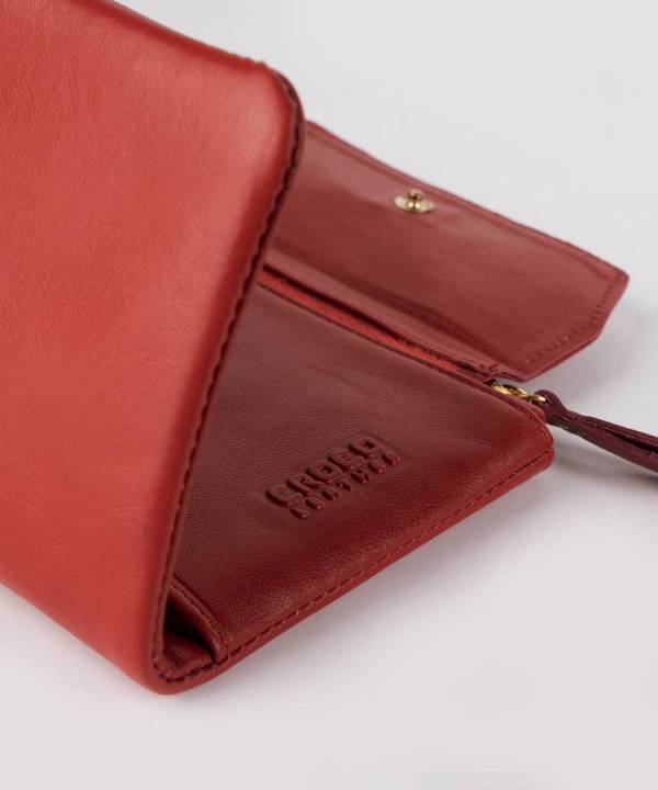 کیف پول زنانه چرم کروکو Croco Leather مدل سالی