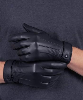 دستکش مردانه چرم طبیعی چرم مشهد Mashad Leather مدل R0542