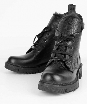 نیم بوت زنانه چرم طبیعی شیفر Shifer مدل 5554B