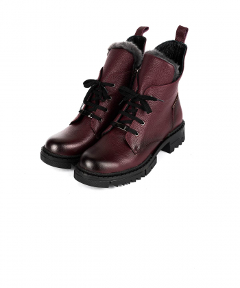 نیم بوت زنانه چرم طبیعی شیفر Shifer مدل 5554B