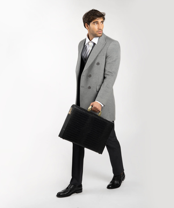 کیف سامسونت مردانه چرم کروکو Croco Leather مدل رویال آمریکایی