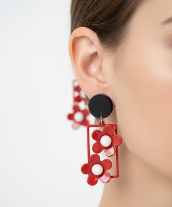 گوشواره زنانه قلم فلزي مدل earringMODERN15
