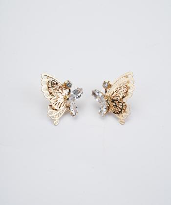گوشواره زنانه قلم فلزي مدل earringMgold13