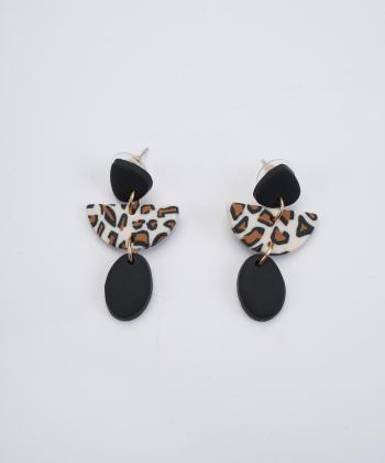 گوشواره زنانه قلم فلزي مدل earringpoli12