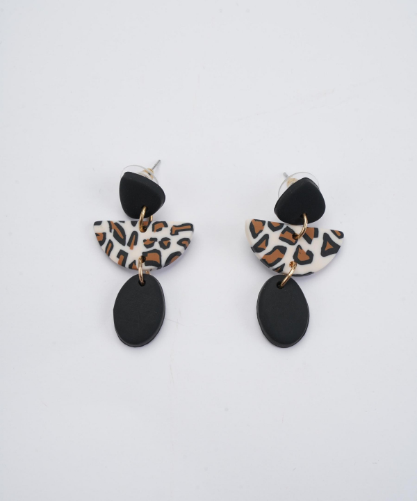 گوشواره زنانه قلم فلزی مدل earringpoli12