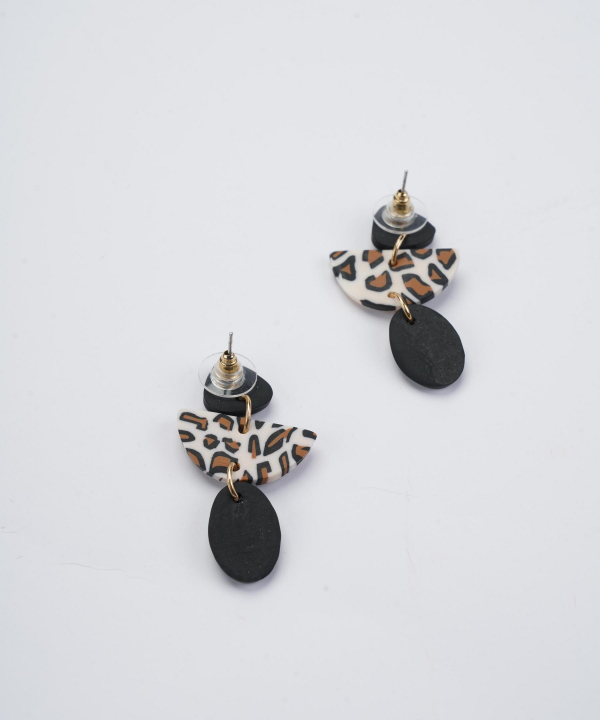 گوشواره زنانه قلم فلزی مدل earringpoli12