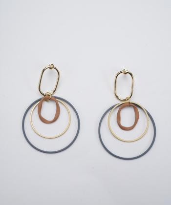 گوشواره زنانه قلم فلزي مدل earringMODERN07