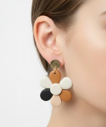 گوشواره زنانه قلم فلزي مدل earringminimal05