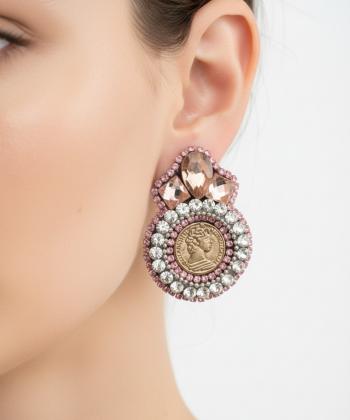 گوشواره زنانه قلم فلزي مدل earringLE58