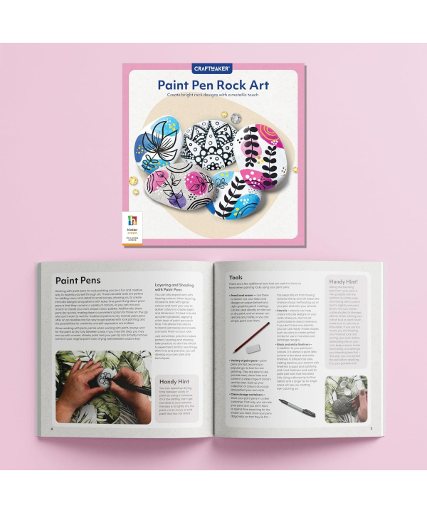 كتاب CraftMaker Paint Pen Rock Art Kit