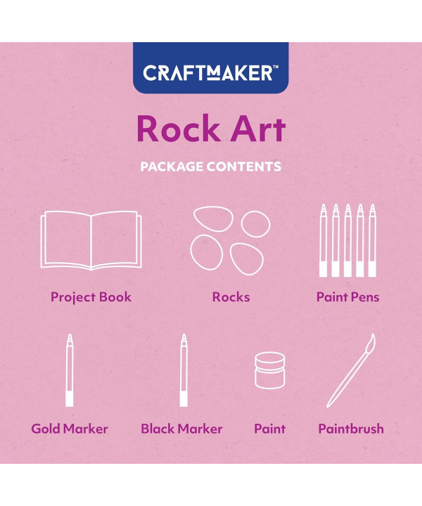 كتاب CraftMaker Paint Pen Rock Art Kit