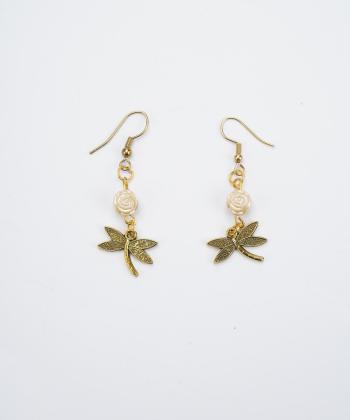 گوشواره زنانه قلم فلزي مدل earringLE06