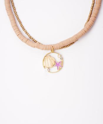 گردنبند زنانه قلم فلزي مدل necklace2L07