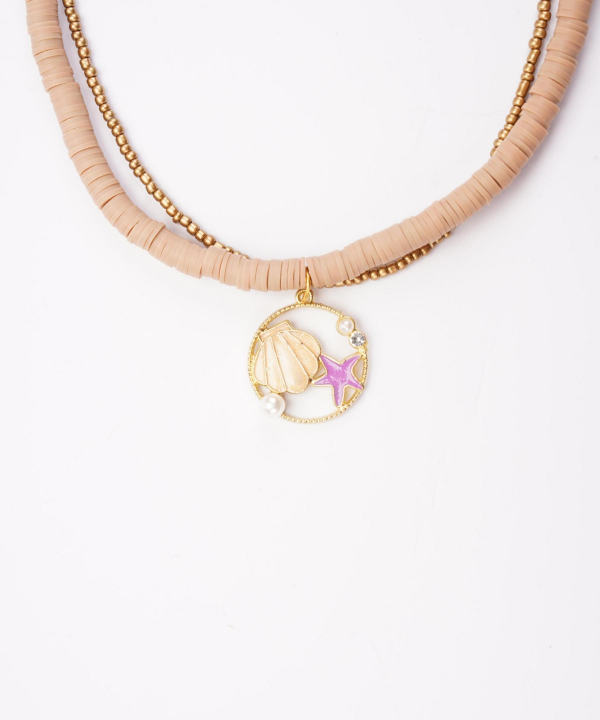 گردنبند زنانه قلم فلزی مدل necklace2L07