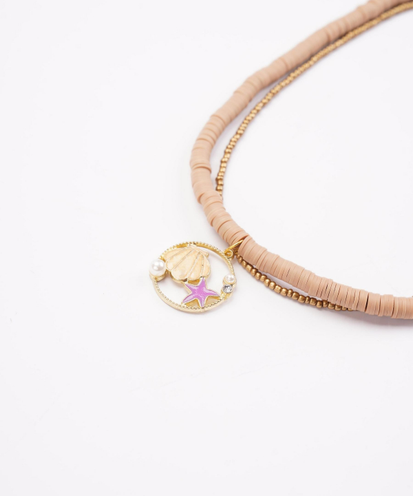 گردنبند زنانه قلم فلزی مدل necklace2L07